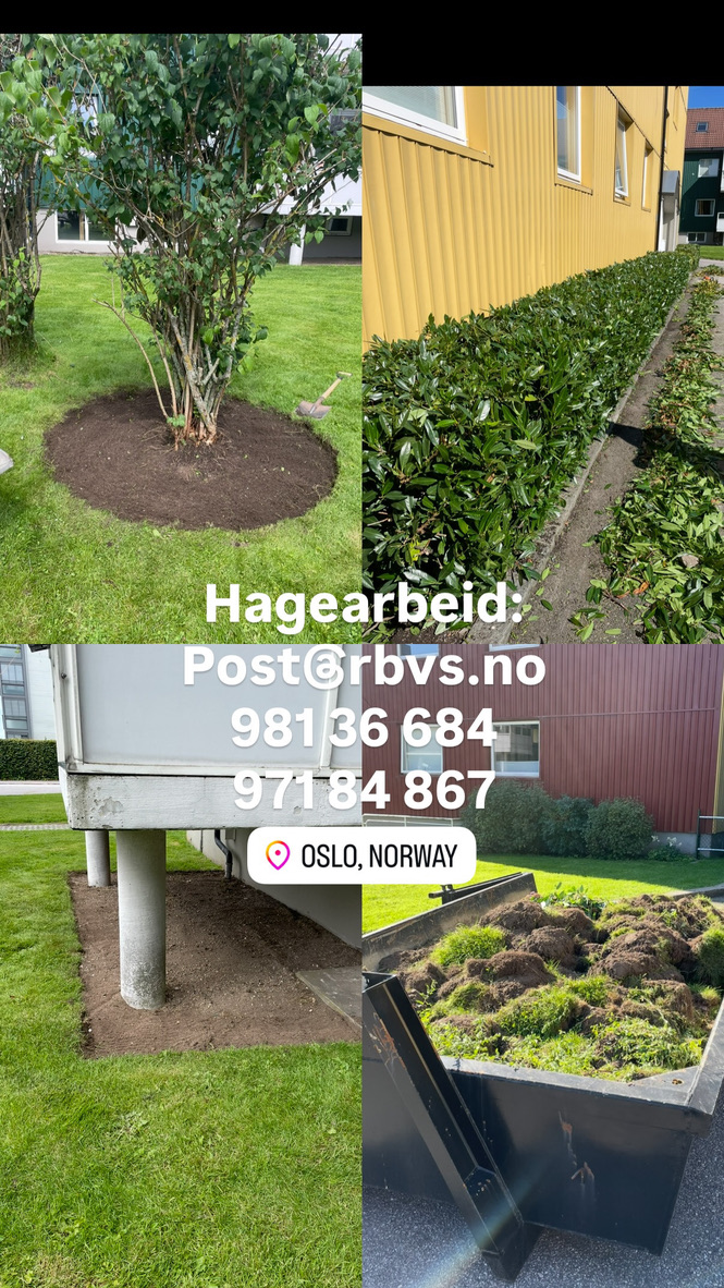 Hagearbeid, collage